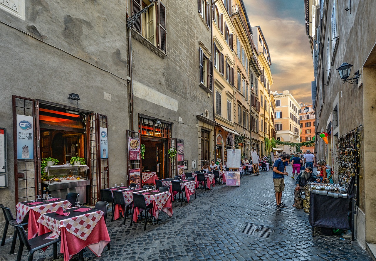 Restaurant en Italie