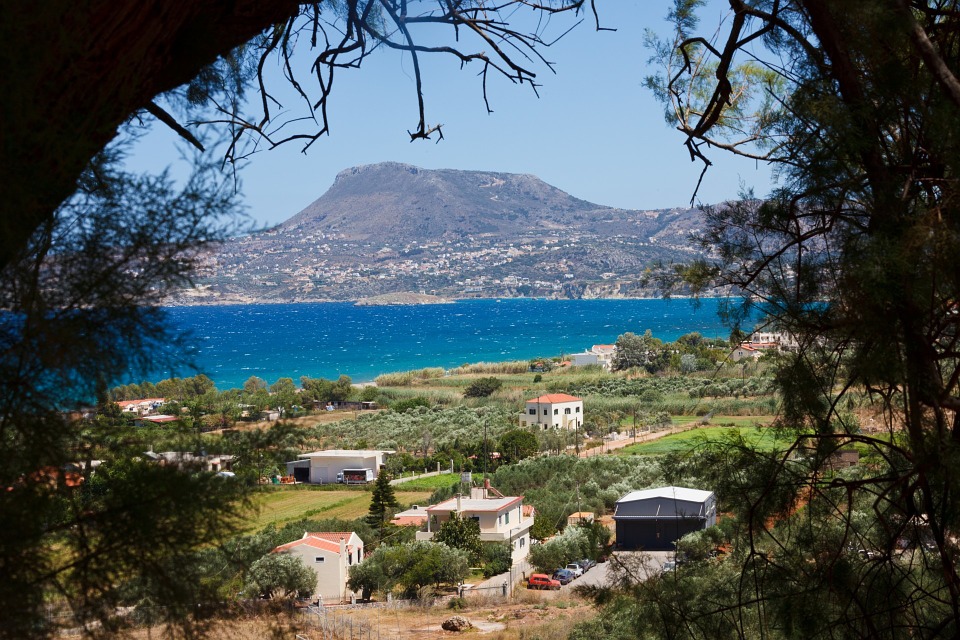 paysage de la ville de crête en grèce