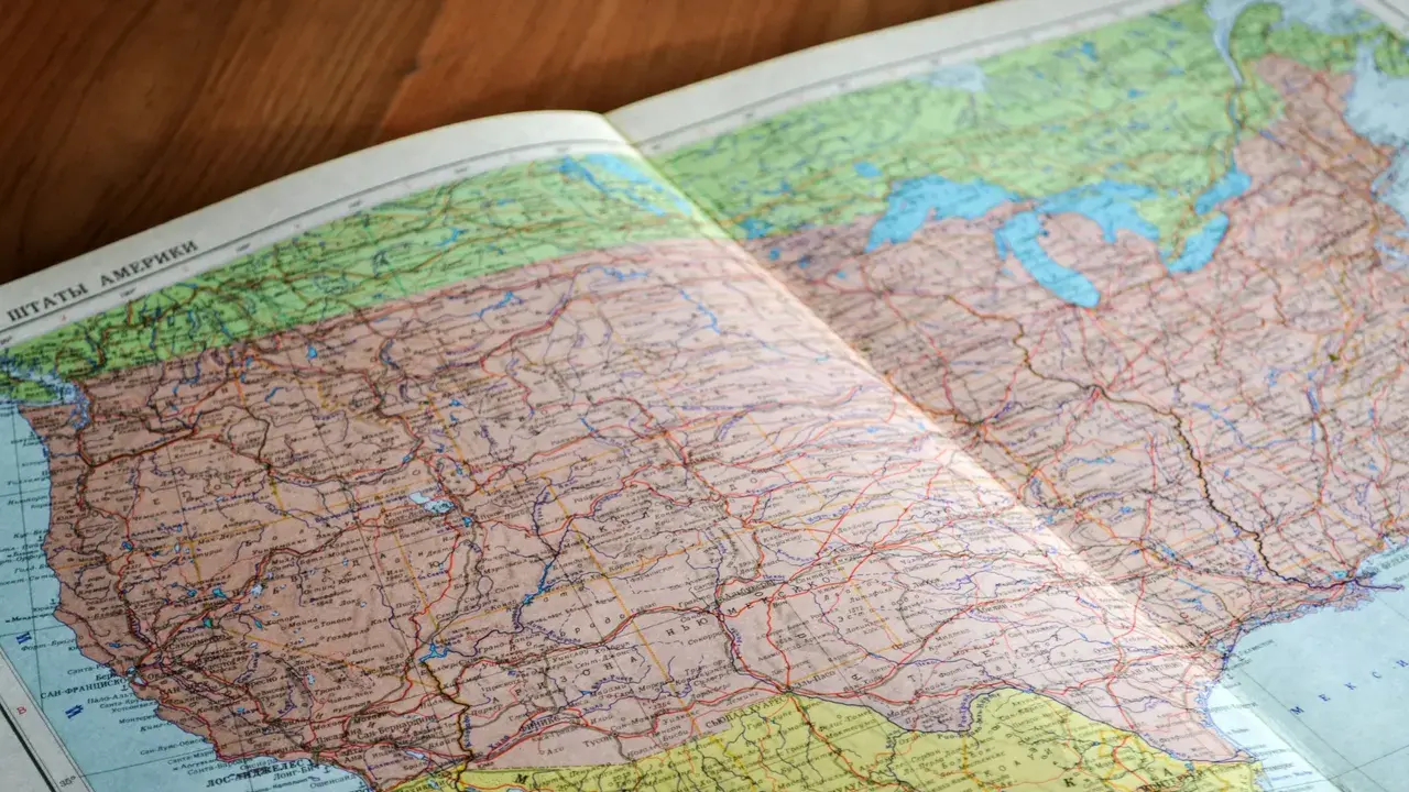 Etats unis carte, le guide pour lire le territoire américain