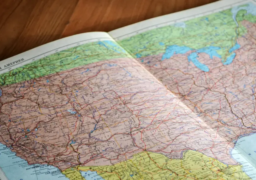 Etats unis carte, le guide pour lire le territoire américain