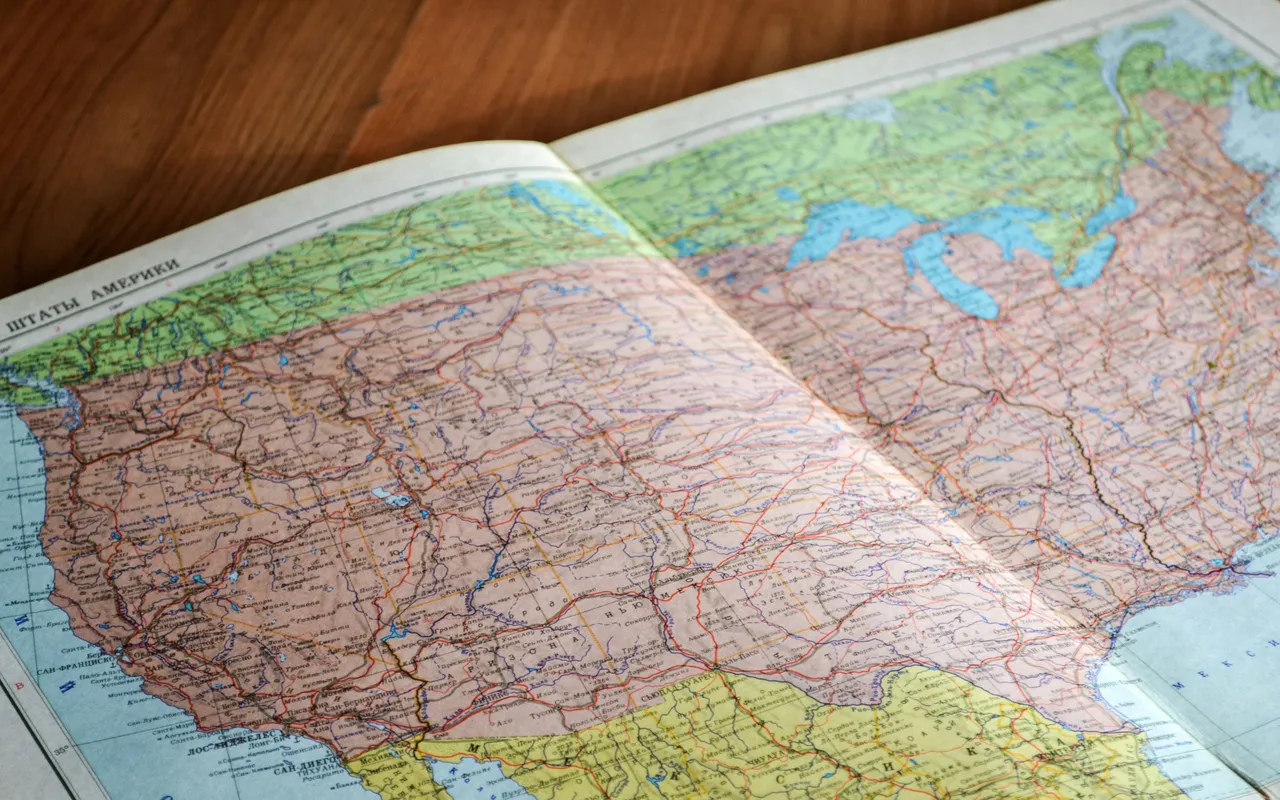 Etats unis carte, le guide pour lire le territoire américain